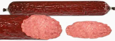 Heißgegarte Pferdeservelatwurst "Serwelat is Konini"
