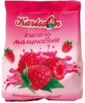 Drink powder "Kissel" with raspberry flavor