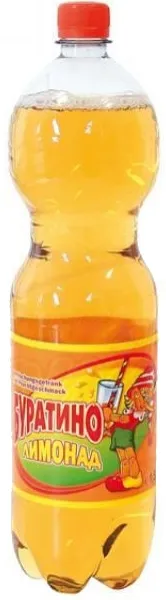 Soft drink with fruit flavor "Limonad Buratino"