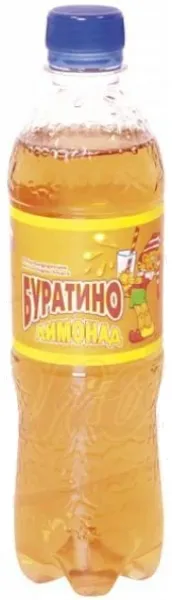 Soft drink with fruit flavor "Lemonad Buratino"