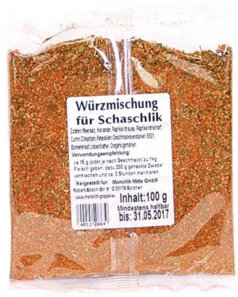 Seasoning for shashlik "Hosiajuschka"